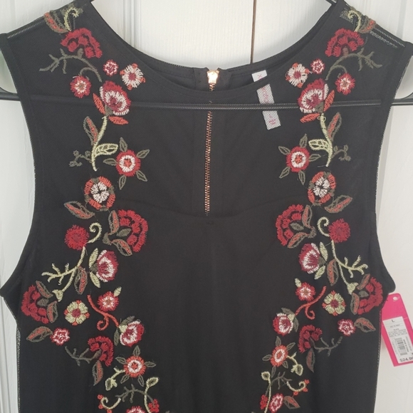 Xhilaration Dresses & Skirts - xhilaration black embroidered cocktail dress - L